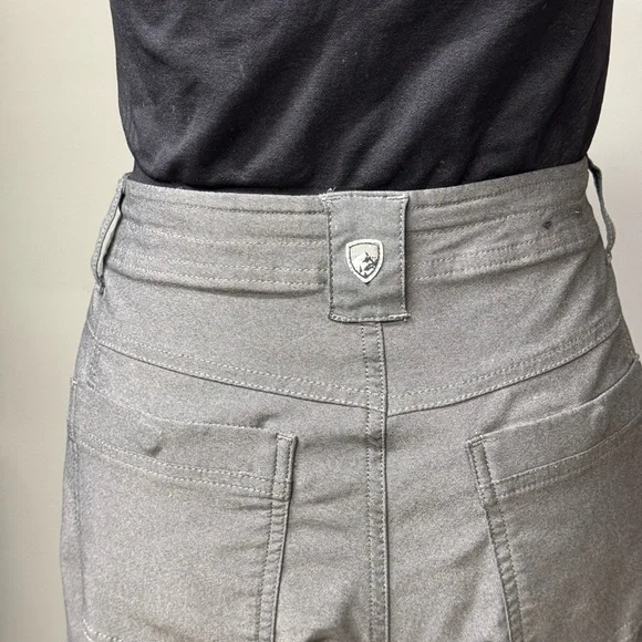 Kuhl Trekr Kapri womens 10 gray travel utility hiking capris gorpcore outdoors - Picture 4 of 9